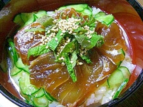 熟成の美味しい漬けで!さっぱり!冷し漬け茶漬け!